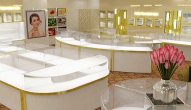 Thiết kế showroom Ngọc Trai Ngọc Hiền tại Vicom Nguyễn Chí Thanh