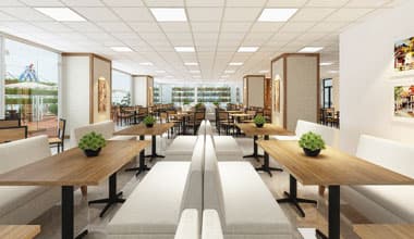 Thiết kế thi công nội thất nhà hàng tại tầng 26 tòa MD Complex