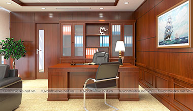Thiết kế nội thất phòng giám đốc cao cấp tại HUD Tower