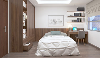 Thiết kế nội thất căn hộ chung cư Ngoại Giao Đoàn – Anh Quang