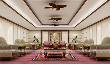 Thiết kế nội thất phòng khánh tiết Công ty TNHH Hưng Long